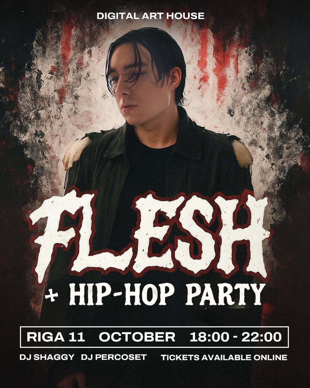 "FLESH" Club Show + Hip-Hop Party 11.10 Digital Art House